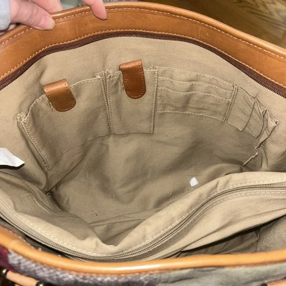 Vintage 90s LL Bean Boat & Tote Bag - Rare HTF Patchwork, Embroidered, Leather - Picture 15 of 15